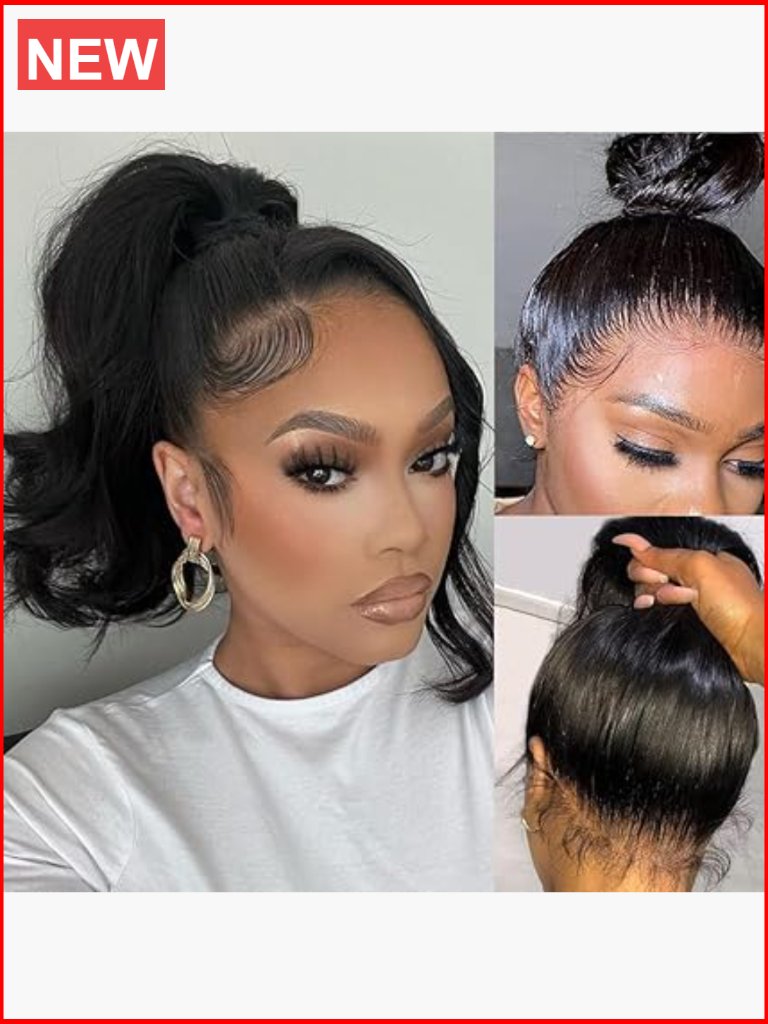 360 Lace Front Wig Human Hair Pre Plucked Transparent Lace Full Head Wig With